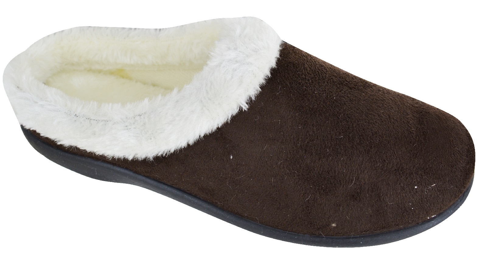 LADIES WOMENS SLIP On Mules Inddor Cushioned Warm Winter Slippers Shoes